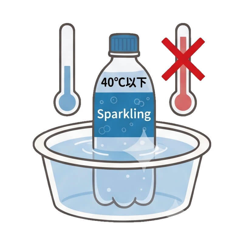 40℃以下で湯せん