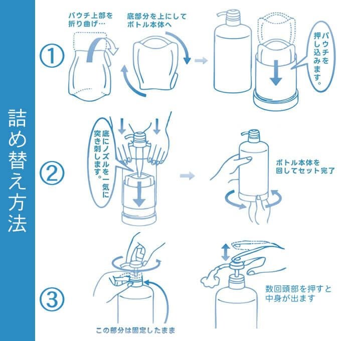 タマリス ラクレア オー シャンプーディスペンサー (600mL詰替専用空