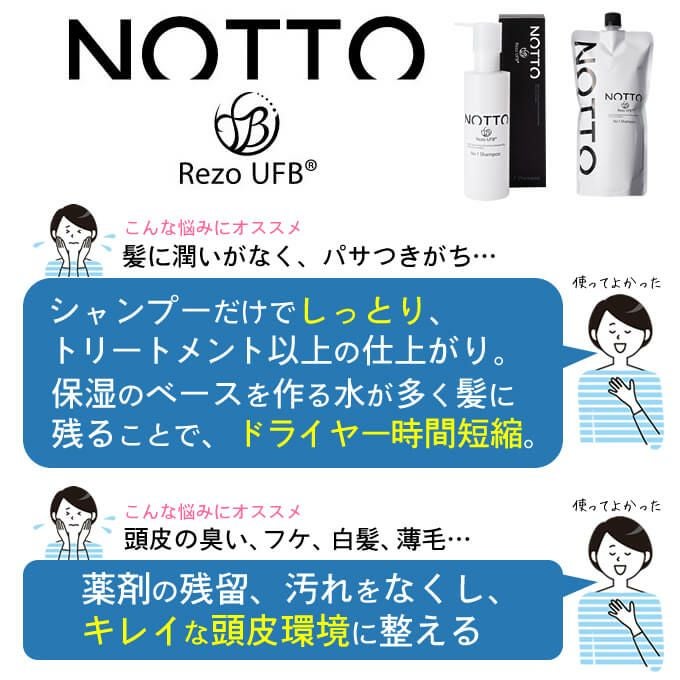 ニコわん　なるはや基本の3点セット　ペットリコ(クレンジング、シャンプー、保湿) マーキュリーコスメティック NOTTO シャンプー 650mL(詰替)｜美容室