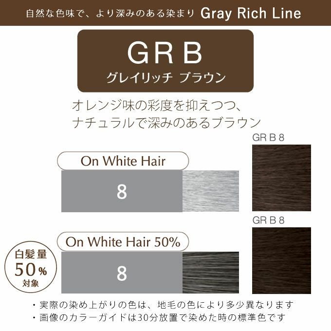 ホーユー プロステップ グレイカラー GR B 8 グレイリッチブラウン 80g
