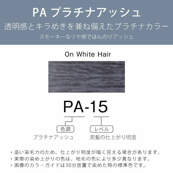 ホーユー プロマスター アプリエ PA-15 プラチナアッシュ 80g 医薬部外