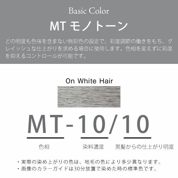 ホーユー プロマスター MT-10/10 モノトーン 80g 医薬部外品｜美容室