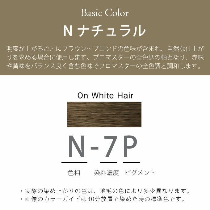 ホーユー プロマスター ピグメント N-7P ナチュラル 80g 医薬部外品