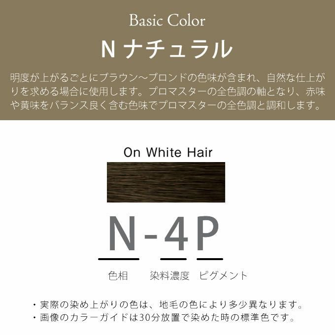 ホーユー プロマスター ピグメント N-4P ナチュラル 80g 医薬部外品