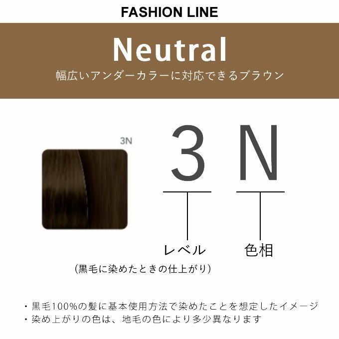 ナンバースリー カラーコンシャス ファッションライン ニュートラル