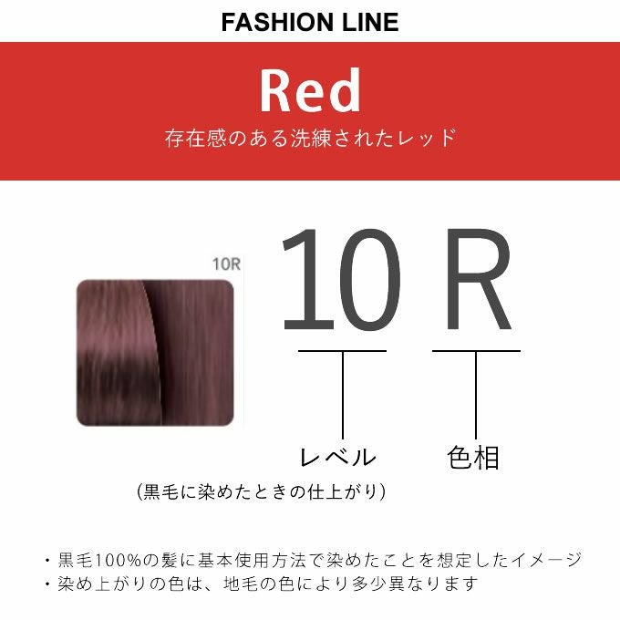 バイオタッチ カラーコンシャス トリートメント赤髪 [レッド] 30本セット ナンバースリー カラーコンシャス ファッションライン レッド 10R 80g