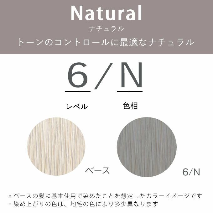 ナンバースリー ヒュウ グロス 6/N ナチュラル 60mL（第1剤） 医薬部外