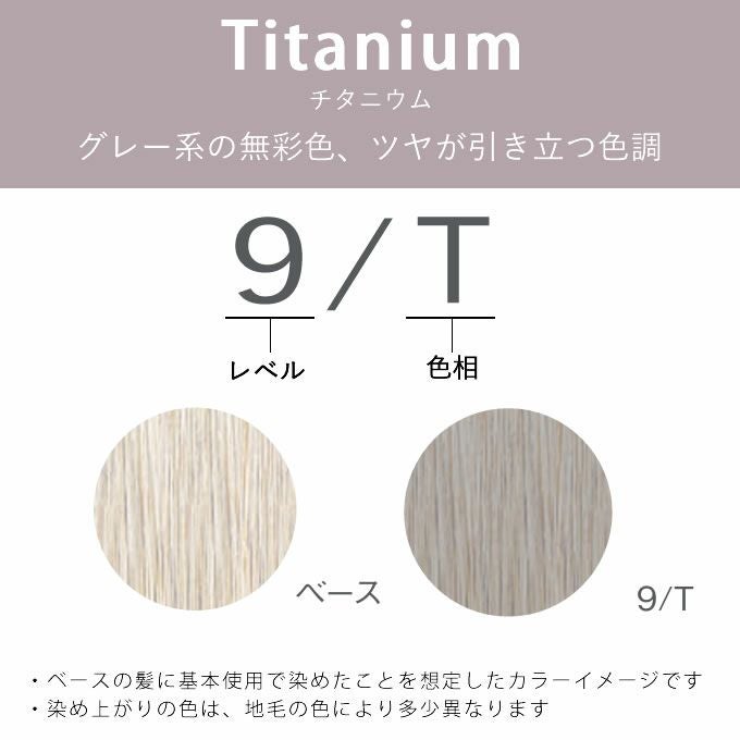 ナンバースリー ヒュウ グロス 9/T チタニウム 60mL（第1剤） 医薬部外