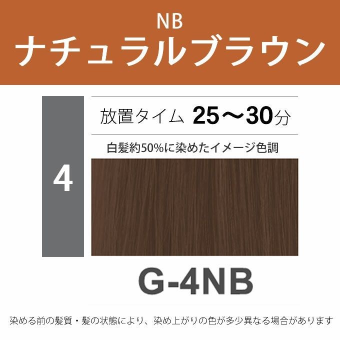 ナプラ N.エヌドット カラー グレイカラー G-4NB 80g （第1剤） 医薬部