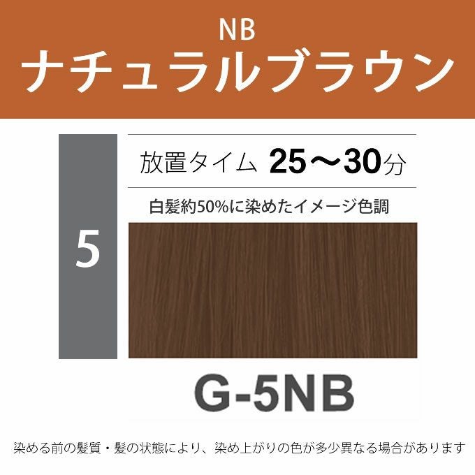 ナプラ N.エヌドット カラー グレイカラー G-5NB 80g （第1剤） 医薬部