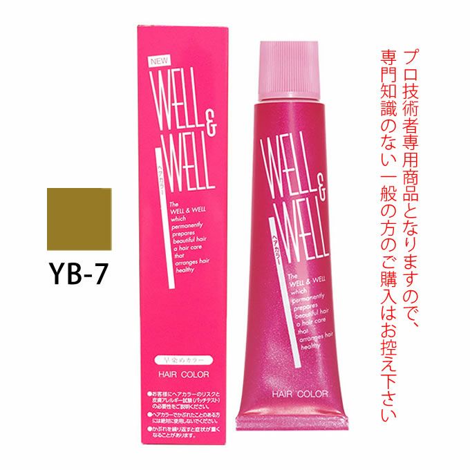 アンヴィエカラー76本セット ティアーズ WELL＆WELL ウェル＆ウェル スピーディーヘアカラー YB-7